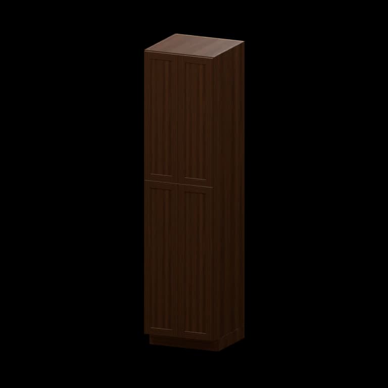 24-in Utility Pantry Cabinet in Espresso finish illustration