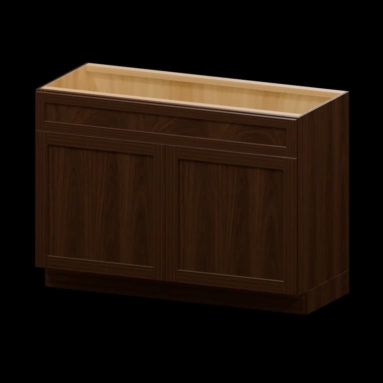 48-in Vanity Sink Base Cabinet in Espresso finish illustration